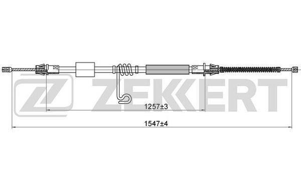 Zekkert BZ-1225 Cable, parking brake BZ1225