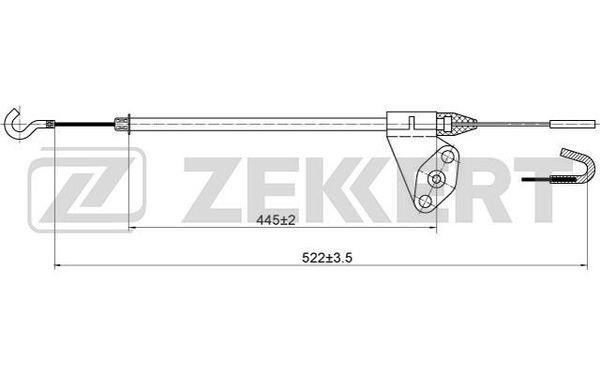 Zekkert BZ-1046 Cable, door release BZ1046