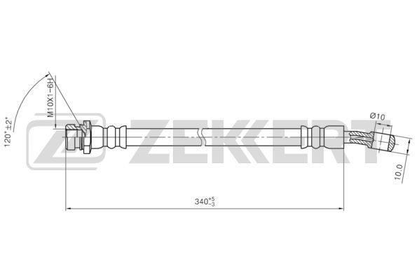 Zekkert BS-9457 Brake Hose BS9457