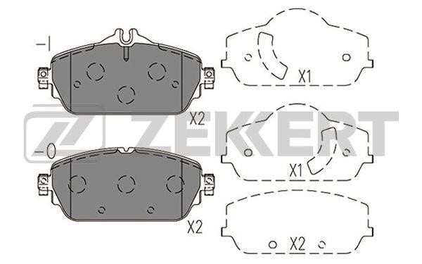 Zekkert BS-1411 Brake Pad Set, disc brake BS1411