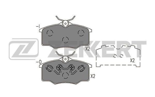 Zekkert BS-2941 Front disc brake pads, set BS2941