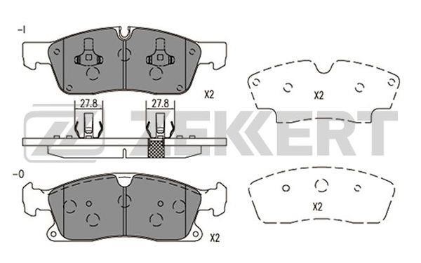 Zekkert BS-2951 Brake Pad Set, disc brake BS2951