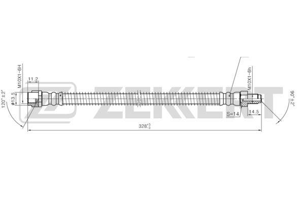 Zekkert BS-9455 Brake Hose BS9455