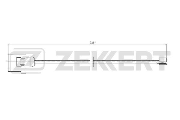 Zekkert BS-8114 Warning contact, brake pad wear BS8114