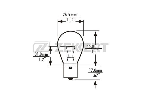 Zekkert LP-1083 Halogen lamp 24V LP1083