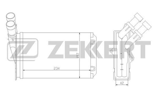 Zekkert MK-5020 Heat Exchanger, interior heating MK5020