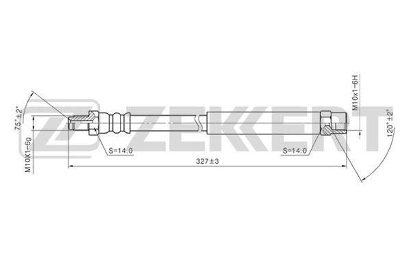 Zekkert BS-9002 Brake Hose BS9002