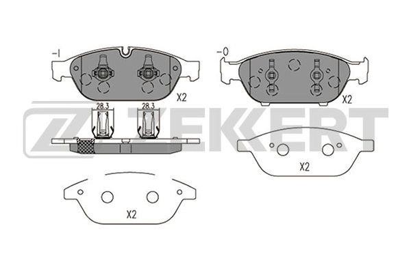 Zekkert BS-2425 Front disc brake pads, set BS2425