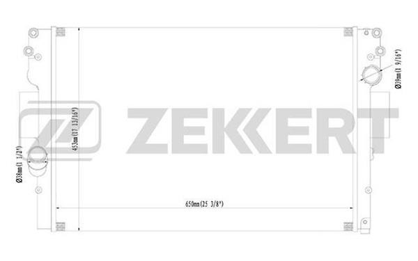 Zekkert MK-1208 Radiator, engine cooling MK1208