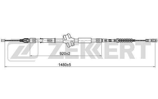 Zekkert BZ-1213 Cable, parking brake BZ1213