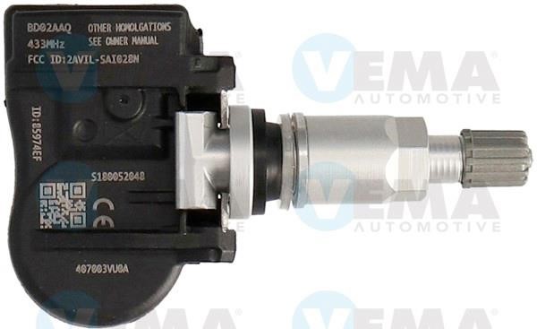Vema 750020 Wheel Sensor, tyre pressure control system 750020