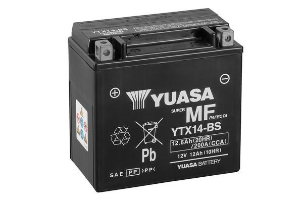 Yuasa YTX14-BS(CP) Battery Yuasa Super MF Pafecta 12V 12,6AH 200A(EN) L+ YTX14BSCP