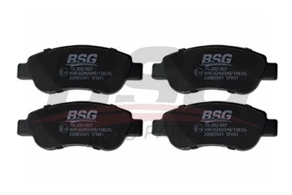 BSG 70-202-007 Brake Pad Set, disc brake 70202007
