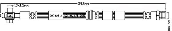 Juratek JBH1140 Brake Hose JBH1140