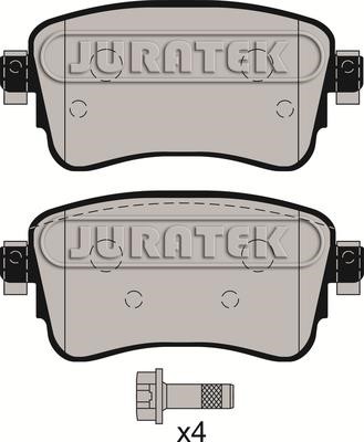 Juratek JCP8175 Brake Pad Set, disc brake JCP8175