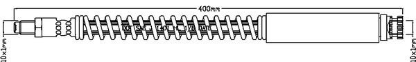 Juratek JBH1416 Brake Hose JBH1416