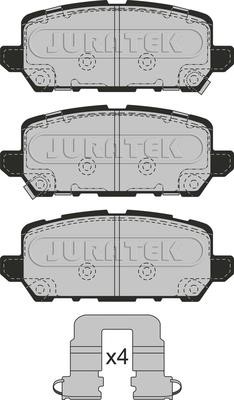 Juratek JCP8267 Brake Pad Set, disc brake JCP8267