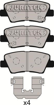Juratek JCP8195 Brake Pad Set, disc brake JCP8195