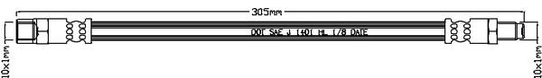 Juratek JBH1062 Brake Hose JBH1062