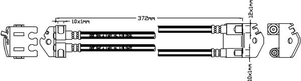 Juratek JBH1286 Brake Hose JBH1286