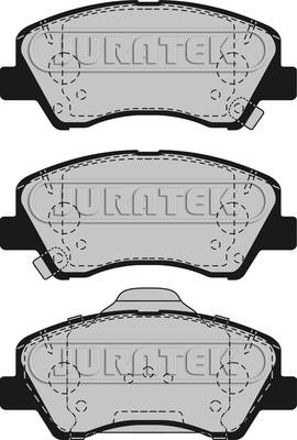Juratek JCP8272 Brake Pad Set, disc brake JCP8272