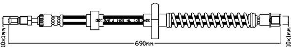 Juratek JBH1176L Brake Hose JBH1176L