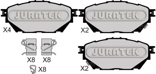 Juratek JCP8072 Brake Pad Set, disc brake JCP8072