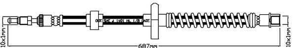 Juratek JBH1176R Brake Hose JBH1176R