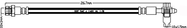 Juratek JBH1183L Brake Hose JBH1183L