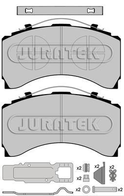 Juratek JCP1005K1 Brake Pad Set, disc brake JCP1005K1