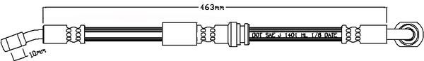 Juratek JBH1327L Brake Hose JBH1327L