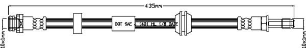 Juratek JBH1126 Brake Hose JBH1126