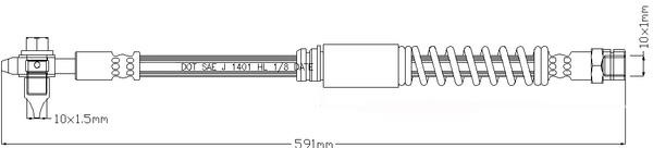 Juratek JBH1152 Brake Hose JBH1152