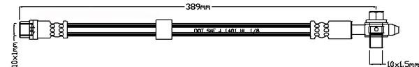 Juratek JBH1050 Brake Hose JBH1050