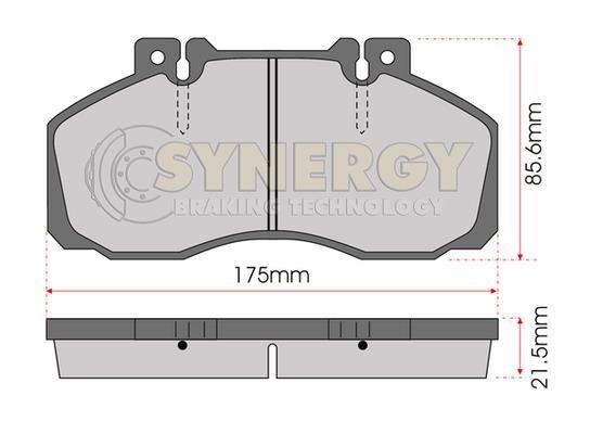 Juratek SYN2501 Front disc brake pads, set SYN2501