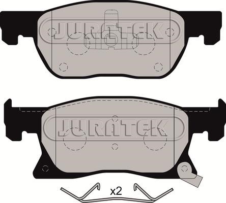 Juratek JCP8180 Brake Pad Set, disc brake JCP8180