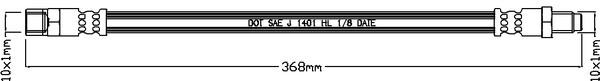 Juratek JBH1059 Brake Hose JBH1059