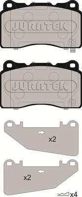 Juratek JCP8265 Brake Pad Set, disc brake JCP8265