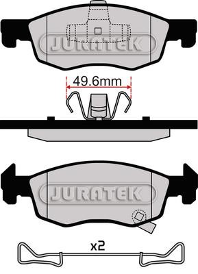 Juratek JCP8076 Brake Pad Set, disc brake JCP8076