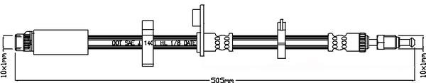 Juratek JBH1198 Brake Hose JBH1198