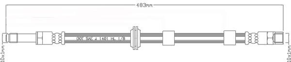 Juratek JBH1004 Brake Hose JBH1004