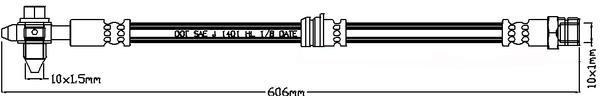 Juratek JBH1194 Brake Hose JBH1194