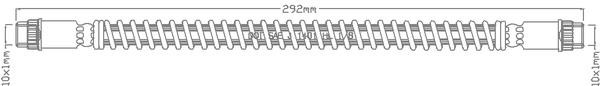 Juratek JBH1034 Brake Hose JBH1034