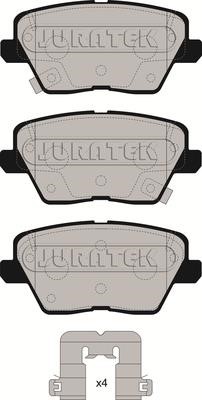 Juratek JCP8271 Brake Pad Set, disc brake JCP8271