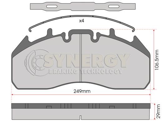 Juratek SYN2006 Brake Pad Set, disc brake SYN2006