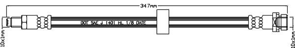 Juratek JBH1138 Brake Hose JBH1138