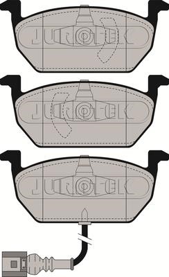 Juratek JCP4454 Brake Pad Set, disc brake JCP4454