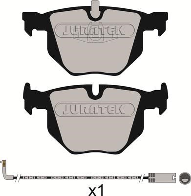 Juratek JCP1808 Brake Pad Set, disc brake JCP1808