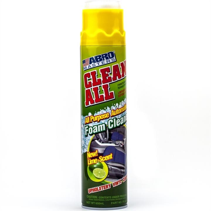 Abro FC650 Universal foam cleaner with brush "Lime", 650ml FC650