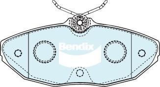 Bendix USA 7679 GCT Brake Pad Set, disc brake 7679GCT